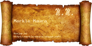 Merkle Maura névjegykártya